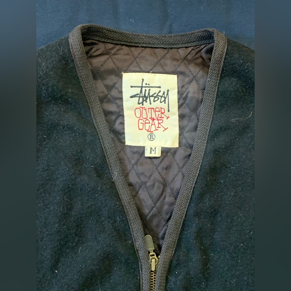 90s Vintage Wool Stussy Vest